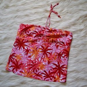 NWOT Beach Cabana Women's Size 8 Ties Tankini Top